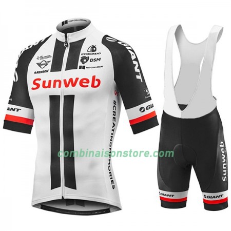 Combinaison Cycliste + Cuissard à Bretelles 2018 Team Sunweb Femme N001